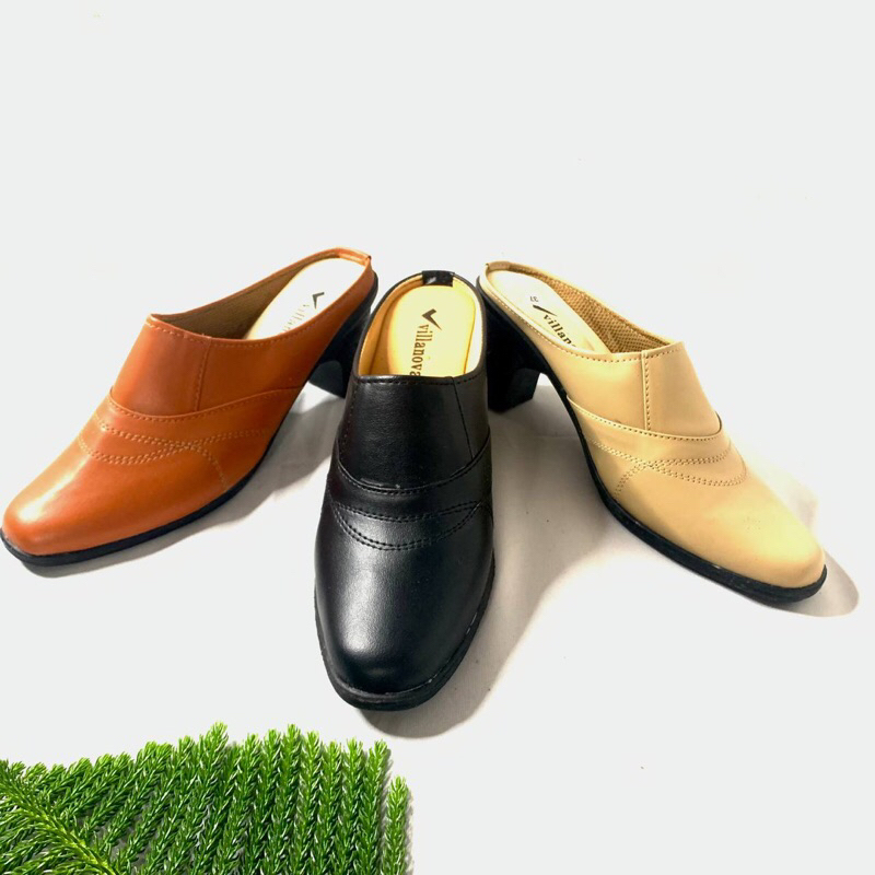 LEORA SANDAL BUSTONG WANITA/ SELOP HAK TINGGI CEWEK