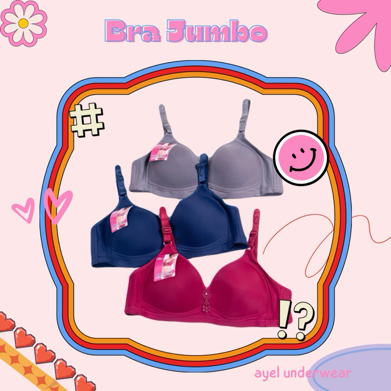 Bra Jumbo Cup C Besar busa tipis Polini 8128