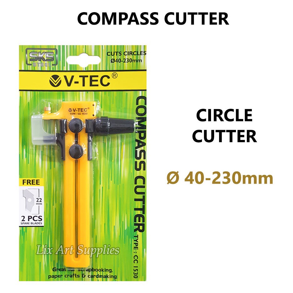 

V tec compass circle cutter pemotong kompas lingkaran h Y7A8