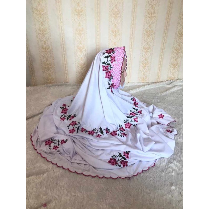 Mukena Terusan Bordir Polino