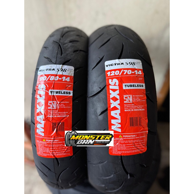 paket maxxis victra S98 uk 90/80-14 & 120/70-14