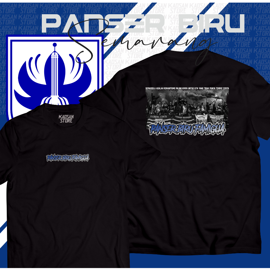 Kaos PSIS Semarang Panser Biru Famiglia