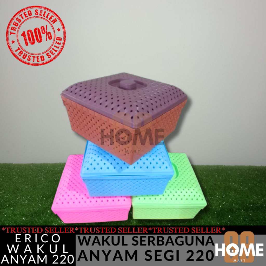 ERIKO WAKUL ANYAM 220 / WAKUL ANYAMAN PLASTIK / KOTAK HAMPER / BOX HAMPERS / WAKUL ANYAM PLASTIK