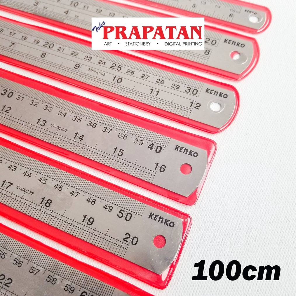 

Penggaris Besi Kenko 1 cm Stainless Steel Ruler s BV8