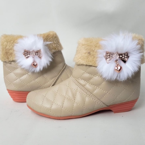 KODE X95D sepatu boot anak perempuan bahan sintetis yang tahan lamasepatu boot hangat untuk musim di