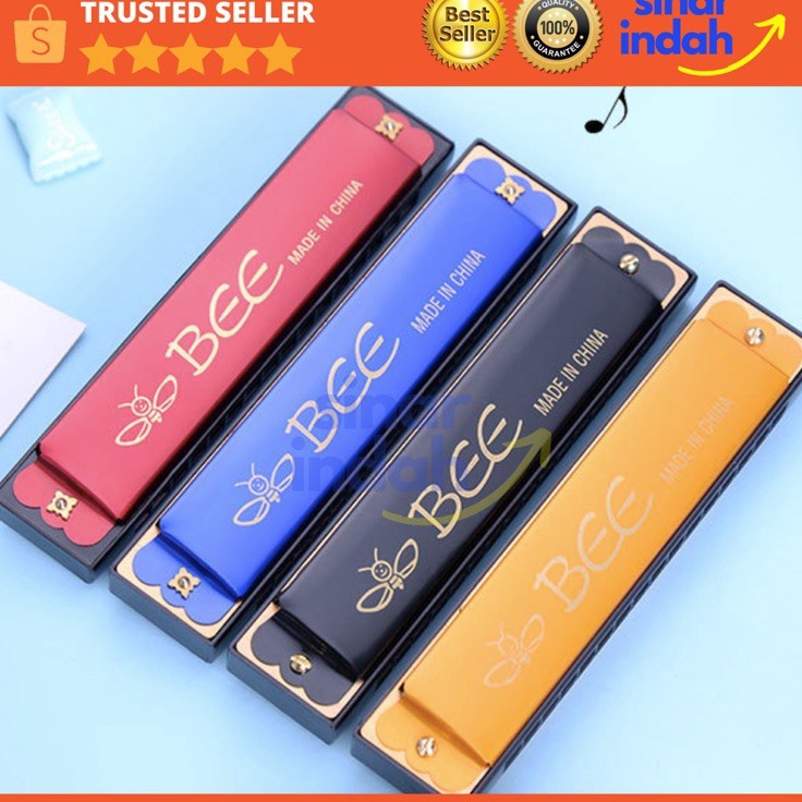 Ready Promo  HARMONIKA KECIL BEE 16 HOLE Key C Yamaha Alat Musik Tiup Harmonica