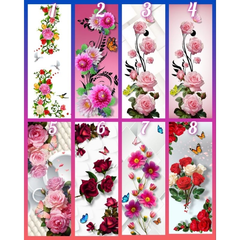 sticker kaca lemari alumunium