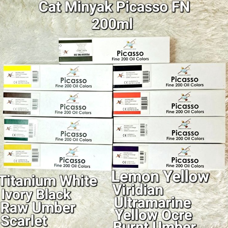 

Cat MinyakOil Colors PICASSO FINE 2ml w X1H9