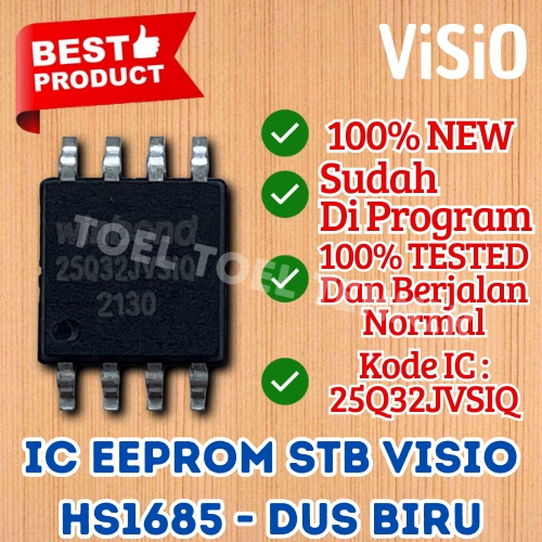 IC EPROM STB VISIO / IC EEPROM SET TOP BOX TV DIGITAL VISIO HS1685