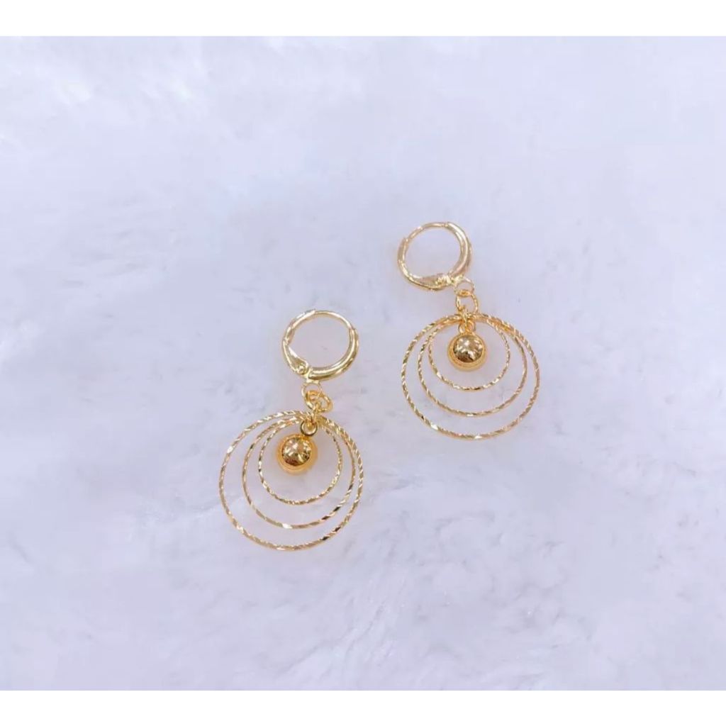 Anting Wanita motif obat nyamuk Titanium Gold 24k