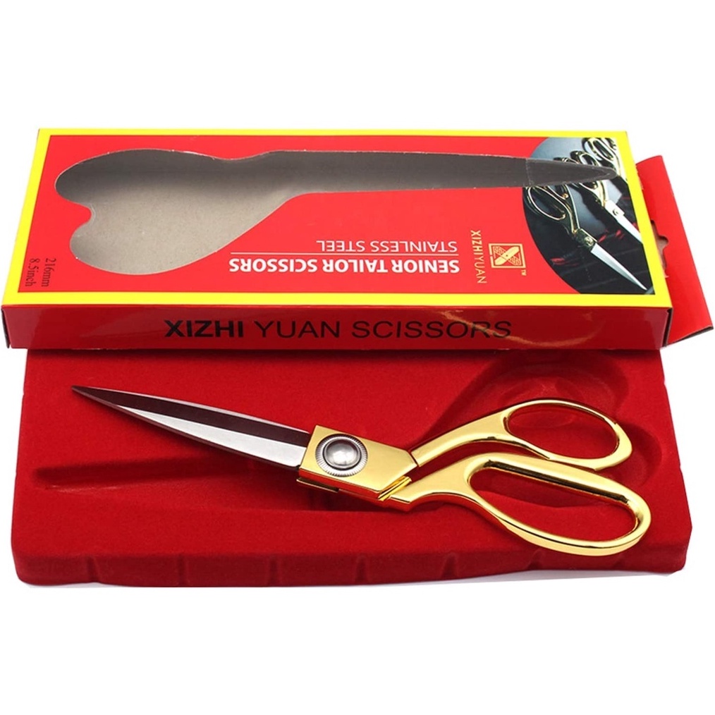 

LAGI VIRAL Gunting Kain Bahan Luxury QIUDISI Gagang Emas 15 Inch Gunting Bahan Kain Gunting Potong Bahan Kain Tailor Scissors Textile Scissors j Z5L9