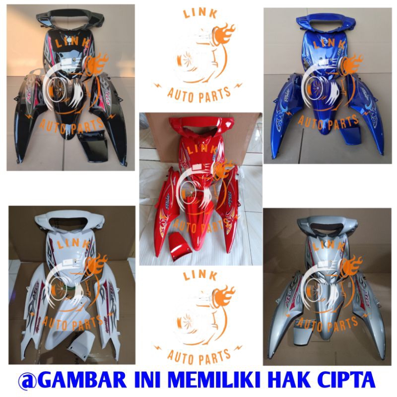 Cover body yamaha mio sporty tahun 2005-2008 All warna standar/fullset bodi halus mio sporty/cover b