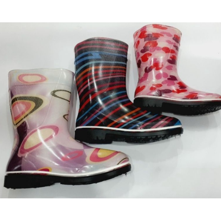 KODE E74T AP Boots Hujan Girly SeriesBot Hujan Anak Perempuan Cewek