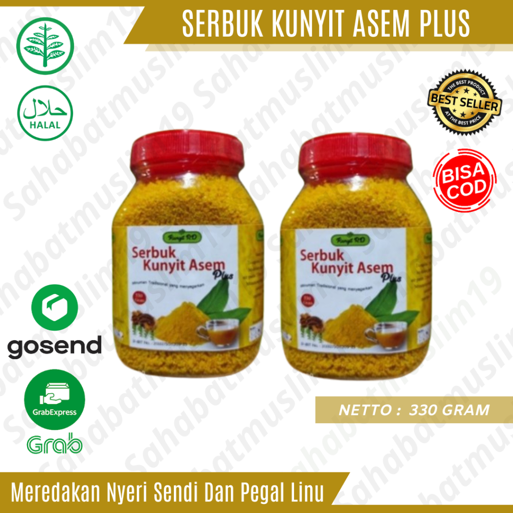 

Serbuk Kunyit Asem Plus 330 gram RD Minuman Herbal Nyeri Sendi Alami