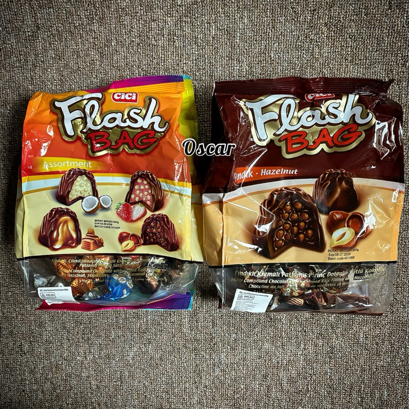 

Cici Flash Bag Chocolate 300g cokelat import Turki truffle