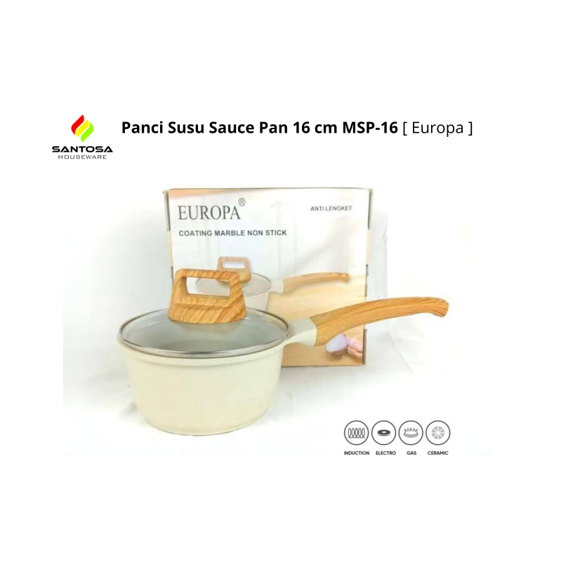Panci Susu Sauce Pan 16 cm MSP-16 [ Europa ]