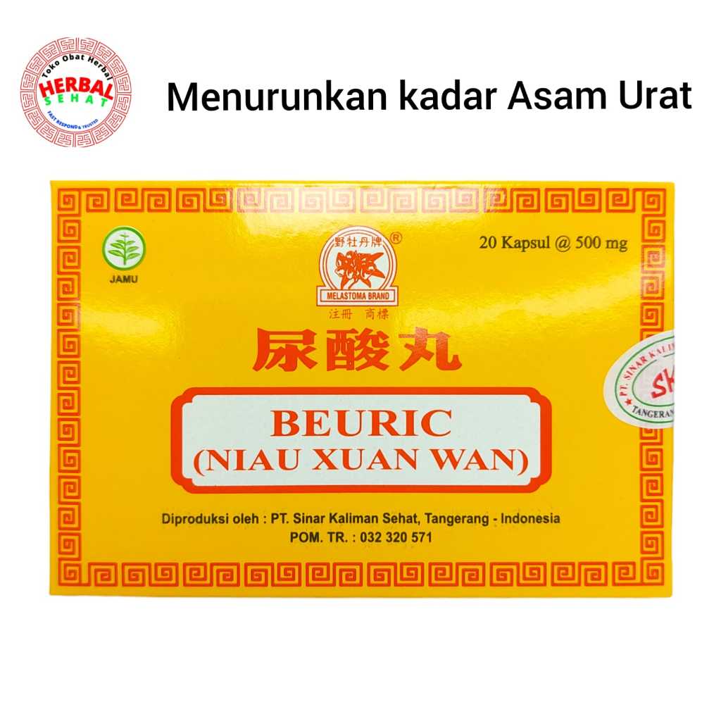 

Beuric - Niau Xuan wan 20s - Menurunkan Kadar Asam Urat