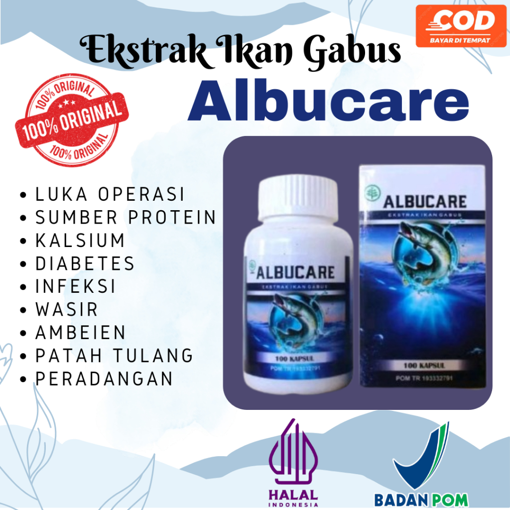 Ekstrak Ikan Gabus ALBUCARE Untuk Luka Diabetes Pasca Operasi Pertumbuhan Sel Peradangan Dll