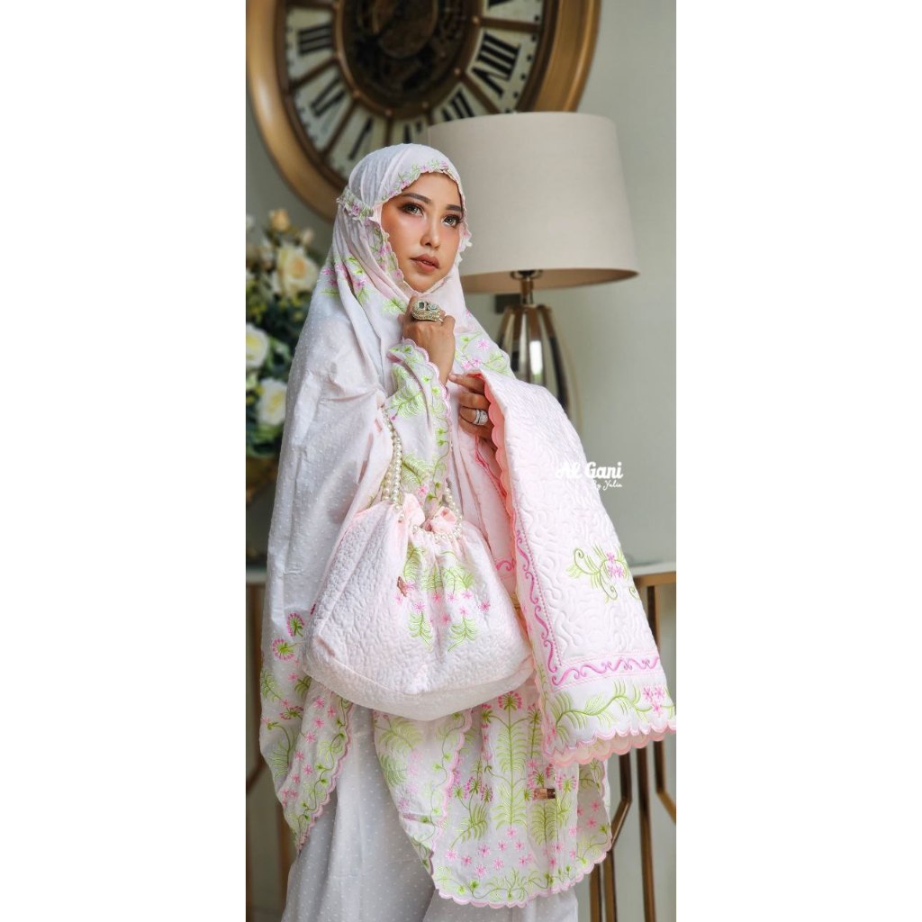 Mukena Al Gani Set Sajadah Sultan Premium / Mukena Mewah / Mukenah Premium / Al Gani By Yulia/ Muken