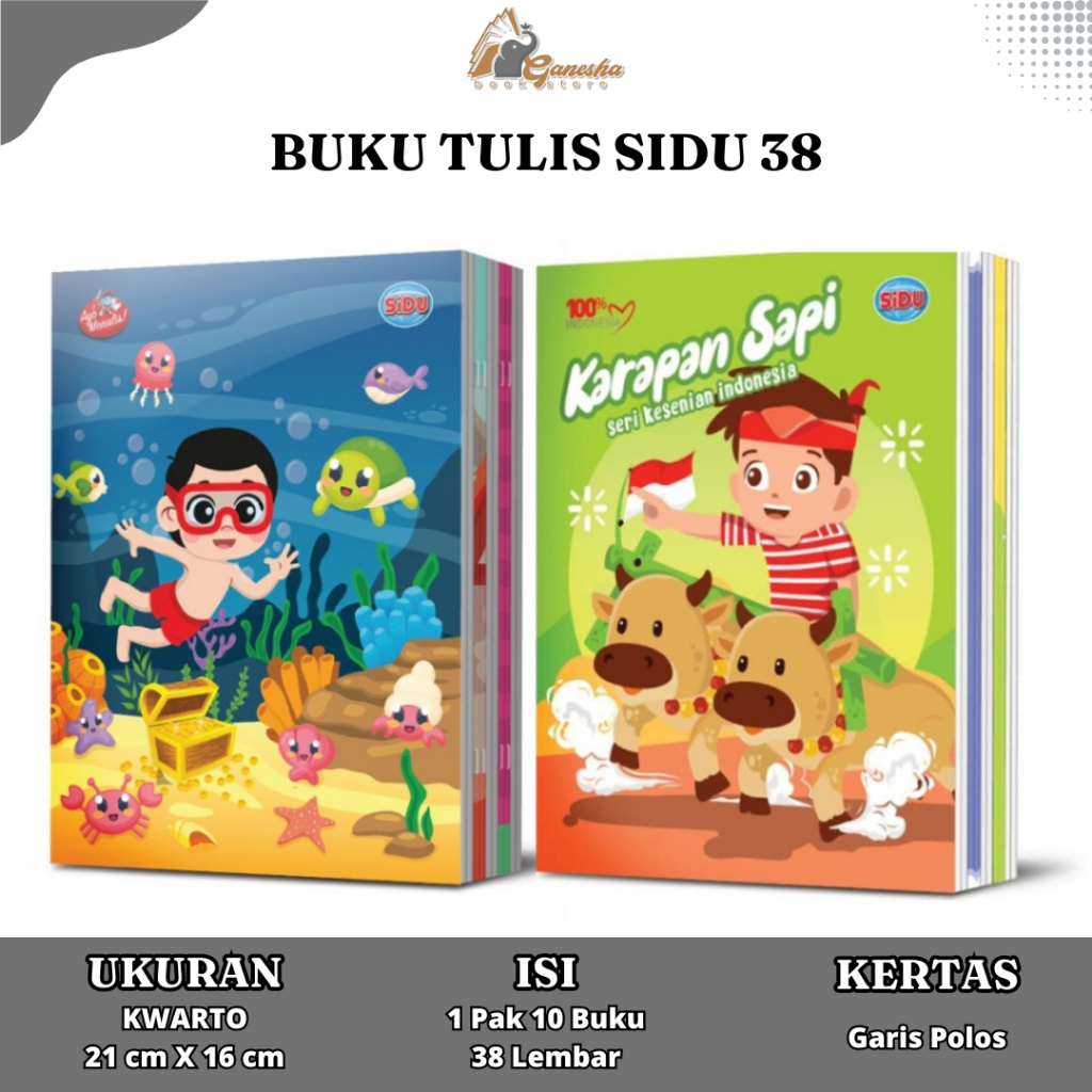 

ATK : SIDU - Buku Tulis SIDU isi 38 Lembar Sinar Dunia