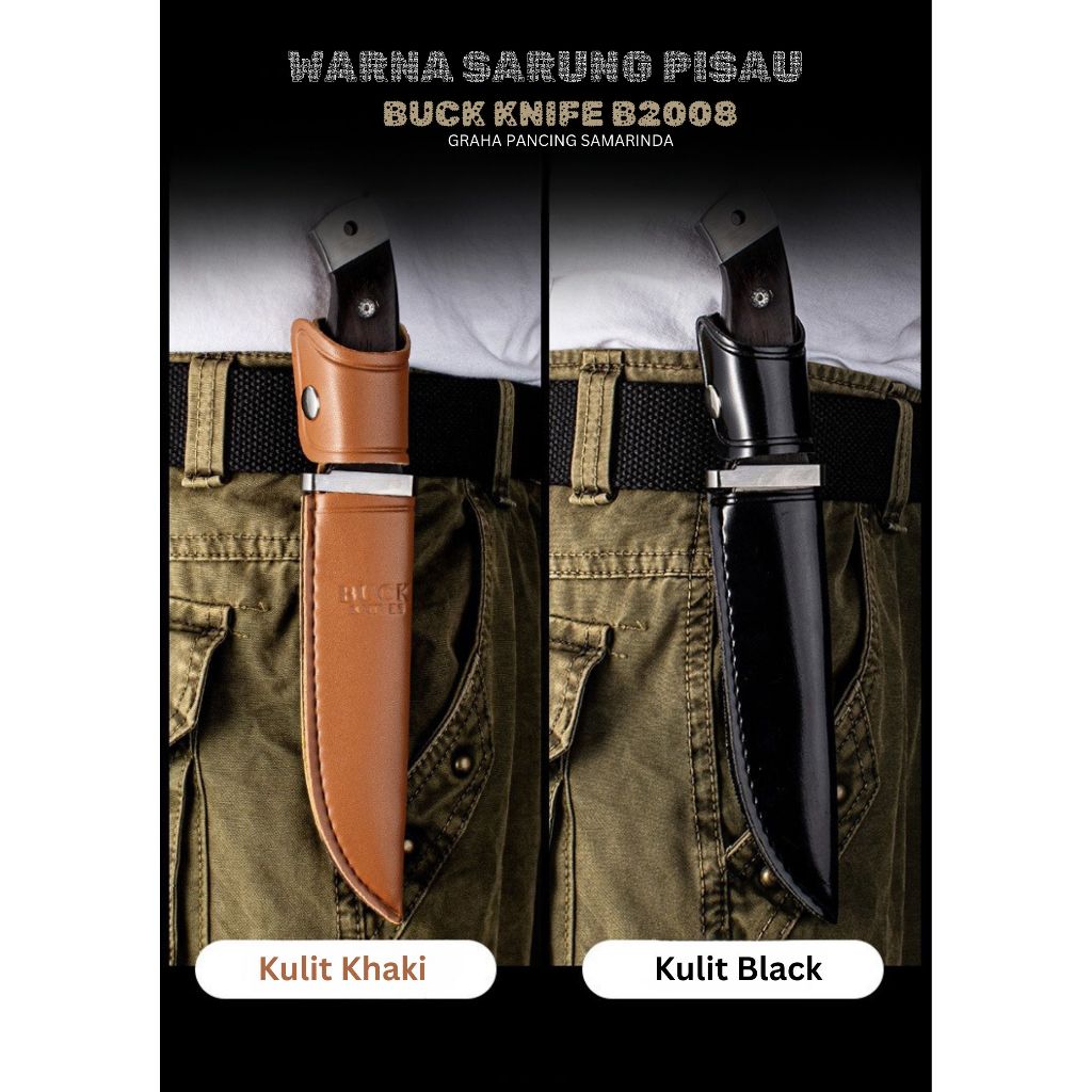 Pisau Buck Knife B 2008 #737, Pisau Outdoor, Pisau Camping, Hiking, Pisau Pancing