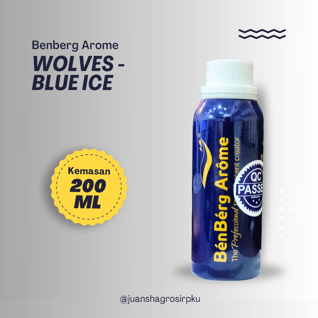 BIBIT PARFUM MURNI || WOLVES - BLUE ICE || BENBERG AROMA || 200ML SEGEL || BLUE ICE