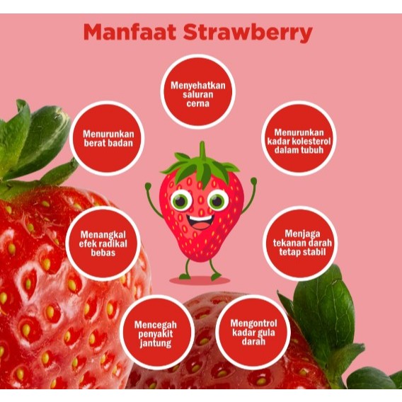 

RB LAGI VIRAL !!! Strawberry Kering Freeze Dried Utuh Premium Fresh Baru Crispy Original Sweet Taste