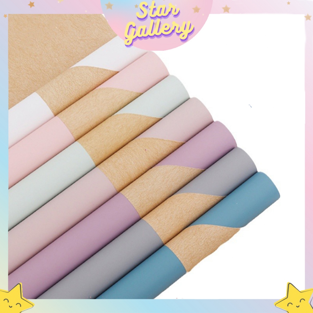 

Kertas Bunga Buket Bi Color Vintage Flower Wrapping Paper Cellophane Kertas Buket Florist KB6055