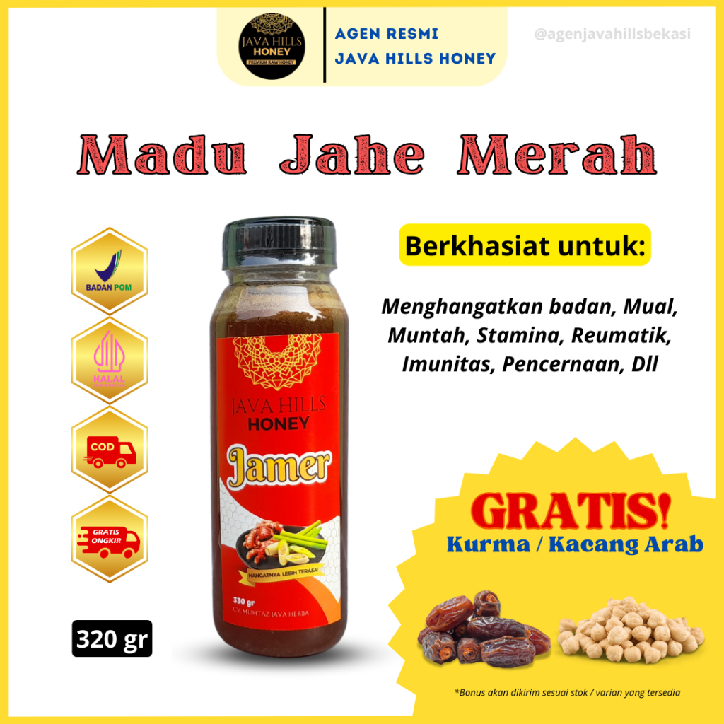 

Madu Jahe Merah Java Hills Honey - Madu Jamer - Madu Jahe Merah Asli