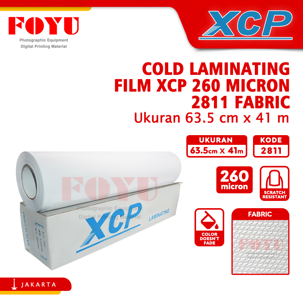 

Plastik Laminasi Laminating Cold Dingin XCP Roll Gulungan Album Kertas Foto Photo Paper Digital Printing Undangan Poster Brosur Art Paper 260 mic 63.5 cm x 41 m 127 cm x 50 m Fabric 2811