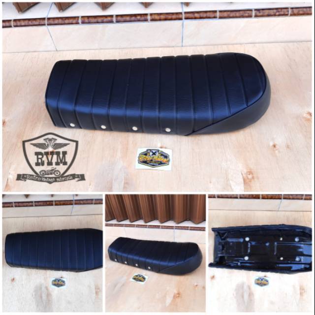 Jok Japstyle Motor Custom Jok custom panjang hitam