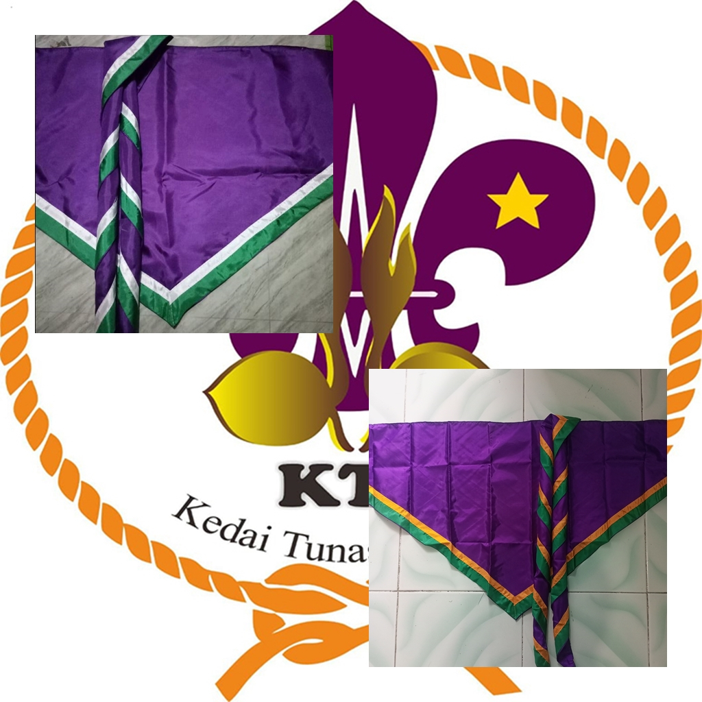 Scarf 3 Warna Scraf Slayer Sleyer Pramuka Outbond Ungu