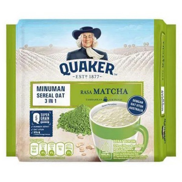 

Quaker 3 in 1 Matcha 224 g