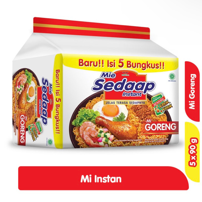 

Sedaap Mie Instant Goreng 5 x 90 g