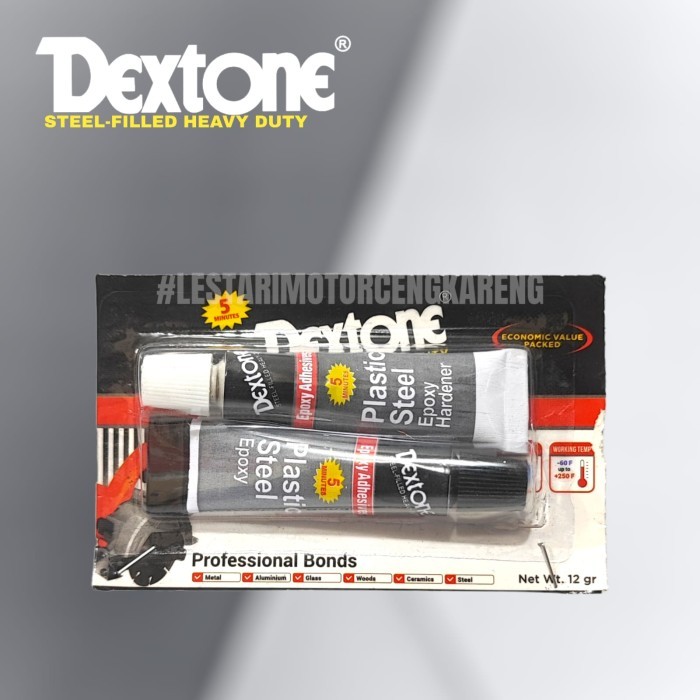 LEM BESI DEXTONE 5 MENIT ECO PACK 12GR MINI Lem Perekat Pecah Belah Besi Plastik Kayu Kaca Aluminium