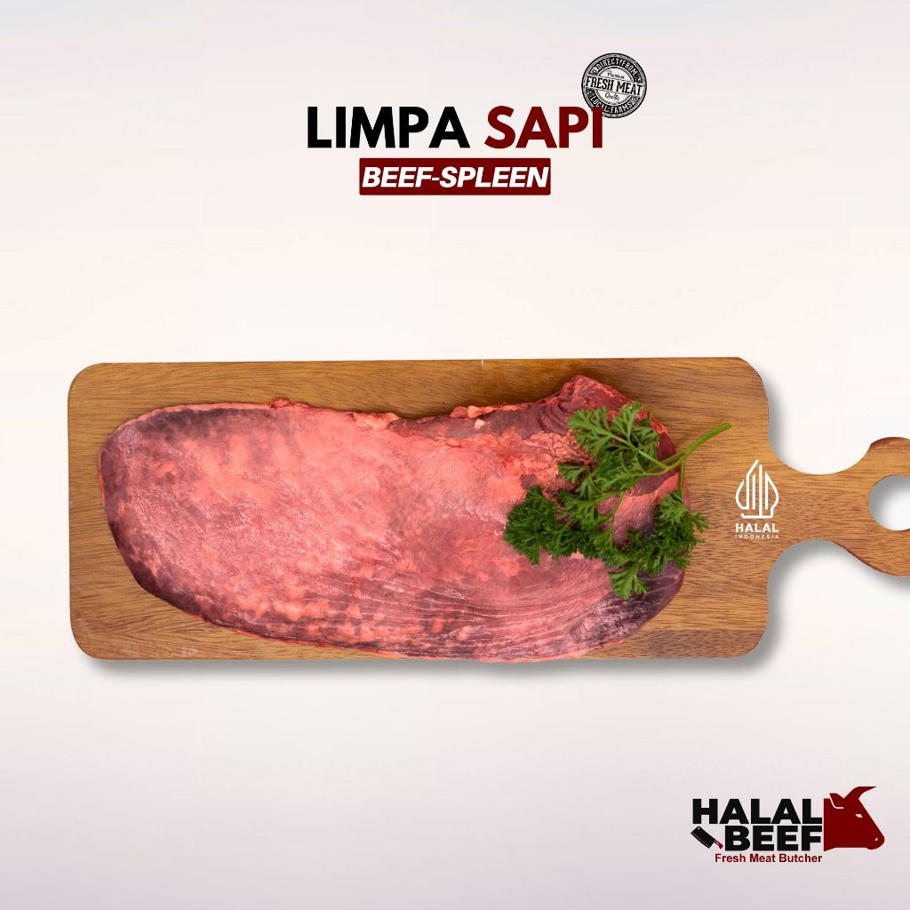 

Limpa Sapi Segar & Halal - Beef Spleen