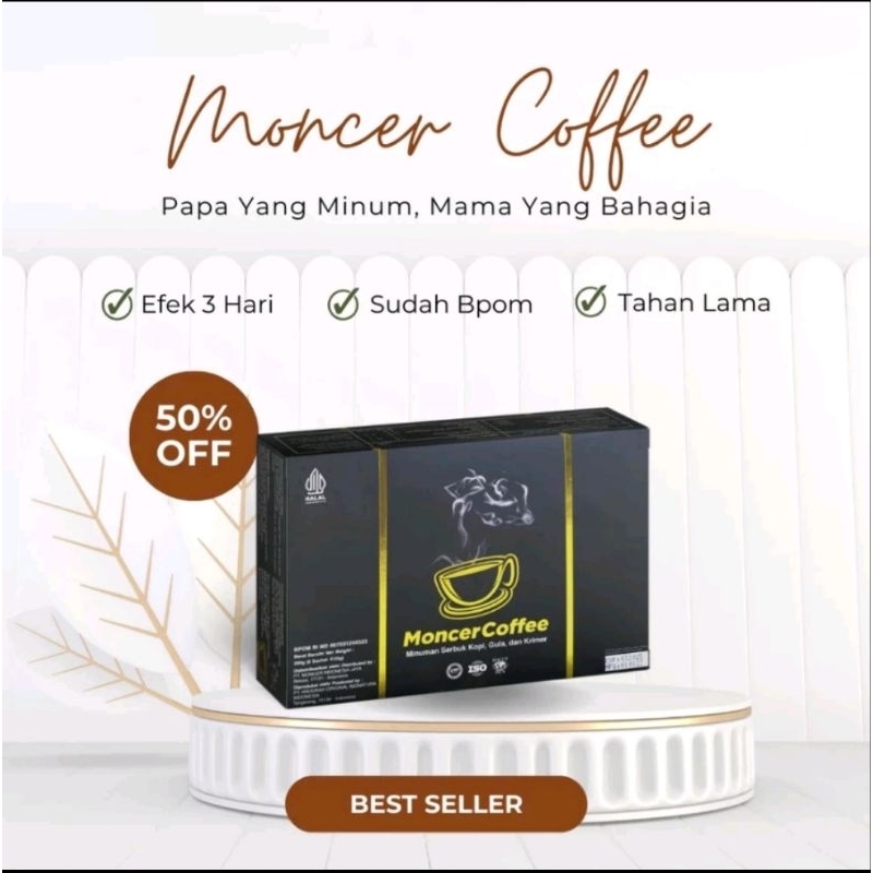 

MNCEeeR COFFEE Asli Original 1 Box 8 Sachet - Kopi Herbal Pria Dewasa Halal dan Sudah BPOM dari PT. AOBI