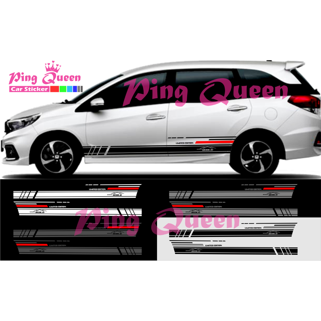 STICKER HONDA MOBILIO CUTTING STICKER BODY SAMPING MOBIL MOBILIO