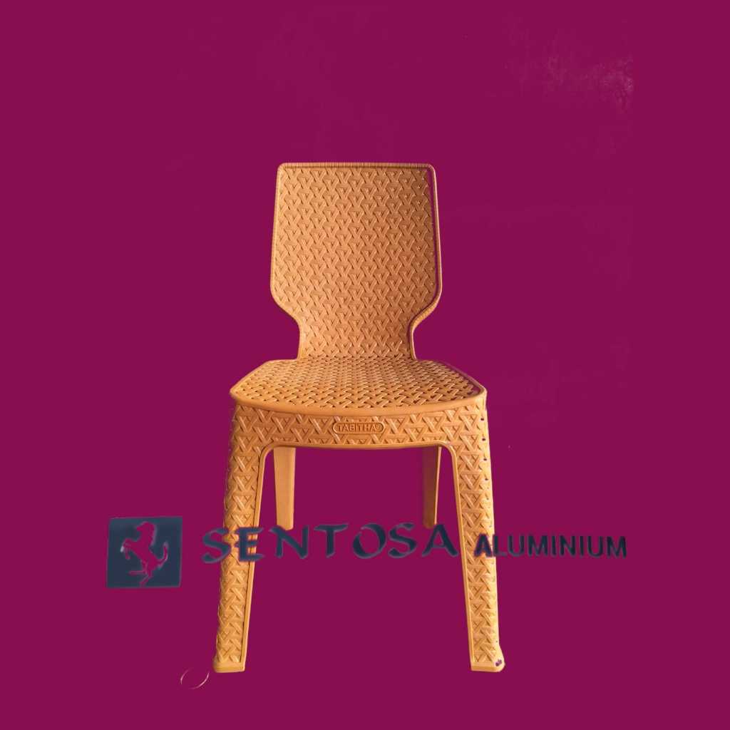 Kursi Sender Plastik Tabitha - Motif Rotan