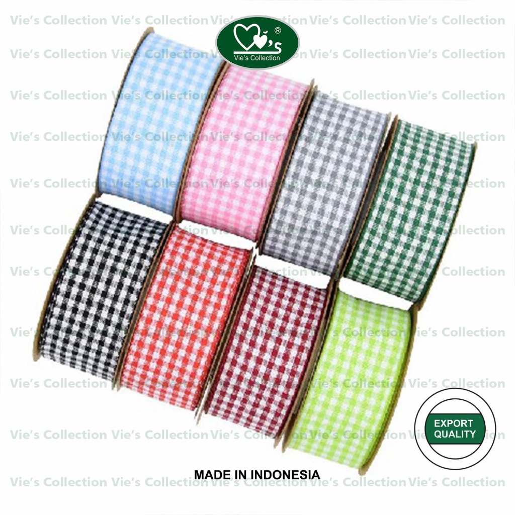 

Pita Kotak Kotak 2 In - 5 cm Vies Collection Pita Kado