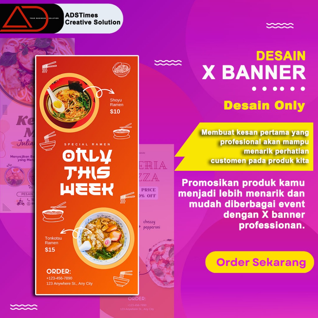 JASA DESAIN BANNER MURAH (Spanduk, Xbanner, Poster, Warung, Toko, Olshop)