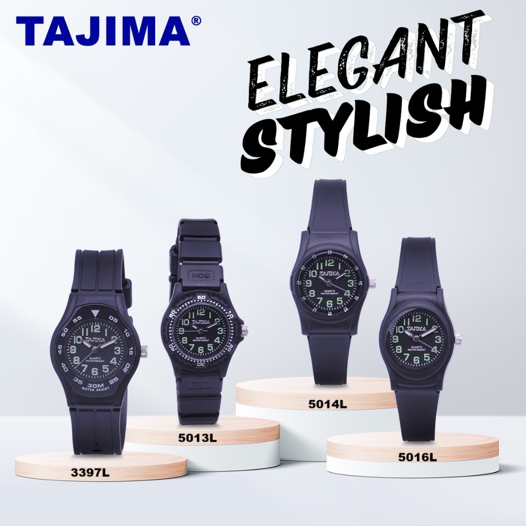 Jam Tangan Tajima Analog Wanita Fashion Casual Water Resist Original Garansi + Free BOX
