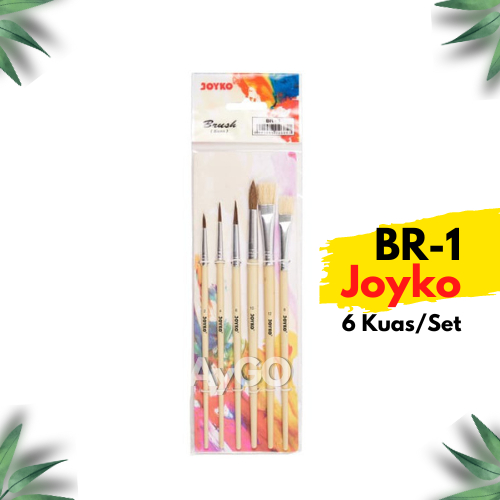 

6 pcs/Set KUAS JOYKO BR-1