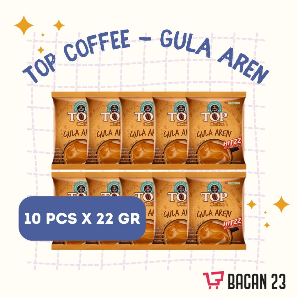 

Top Coffee Gula Aren (10 Pcs x 22gr) Kopi Instan Bubuk