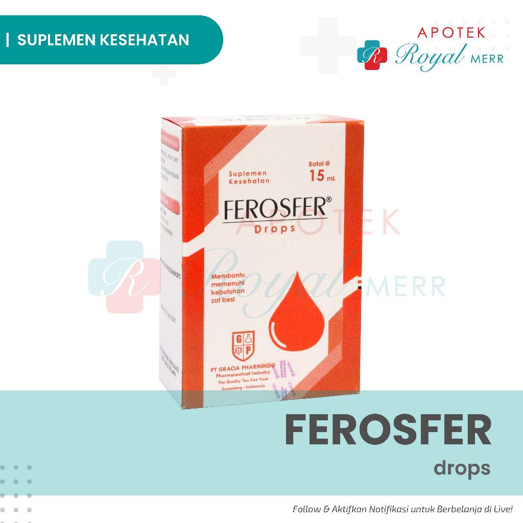 FEROSFER TETES 15 ML Untuk Suplement Zat Besi Anak