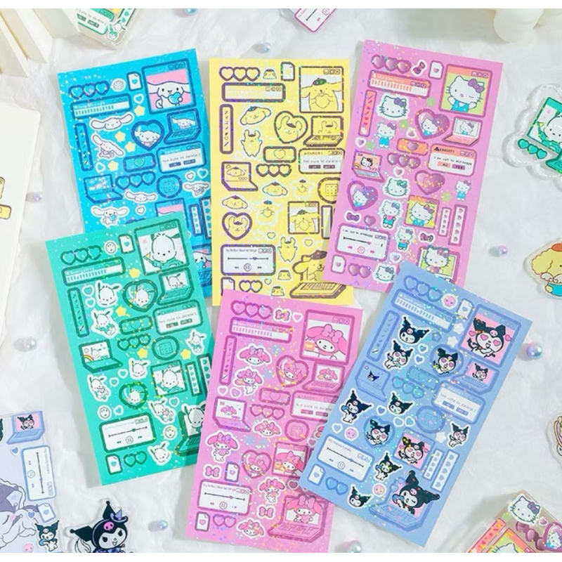 

Sticker Sanrio Blink Kuromi Cinnamoroll Melody HelloKitty Pochacco PomPurin