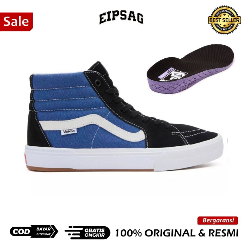 Pro BMX SK8-Hi Black Navy White RESMI ORIGINAL