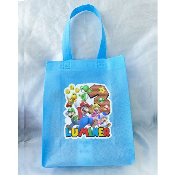 

Mario - Tas Spunbon Custom Tema - Tas Souvenir Ulang Tahun / Goodie Bag Birthday / Tas Snack