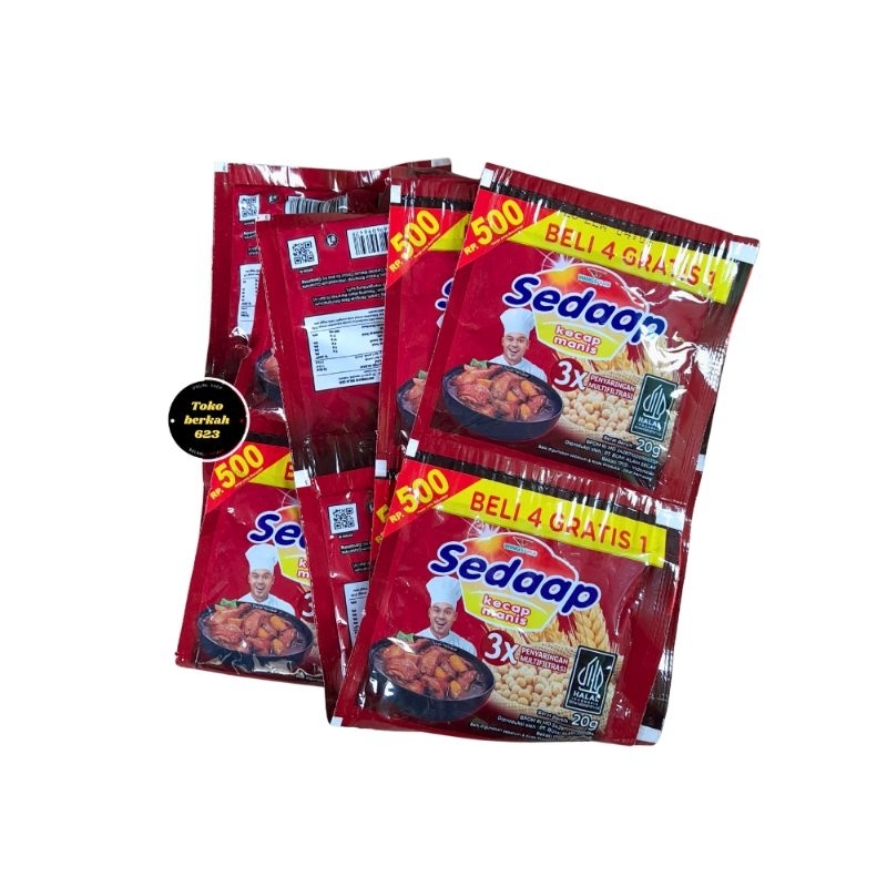 

Kecap Sedaap 20gr 1 Renceng Isi 15 Sachet