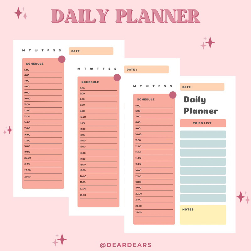 

Daily Planner Pastel Color